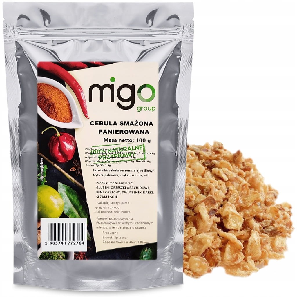 Cebula smażona panierowana 100g - MIGogroup
