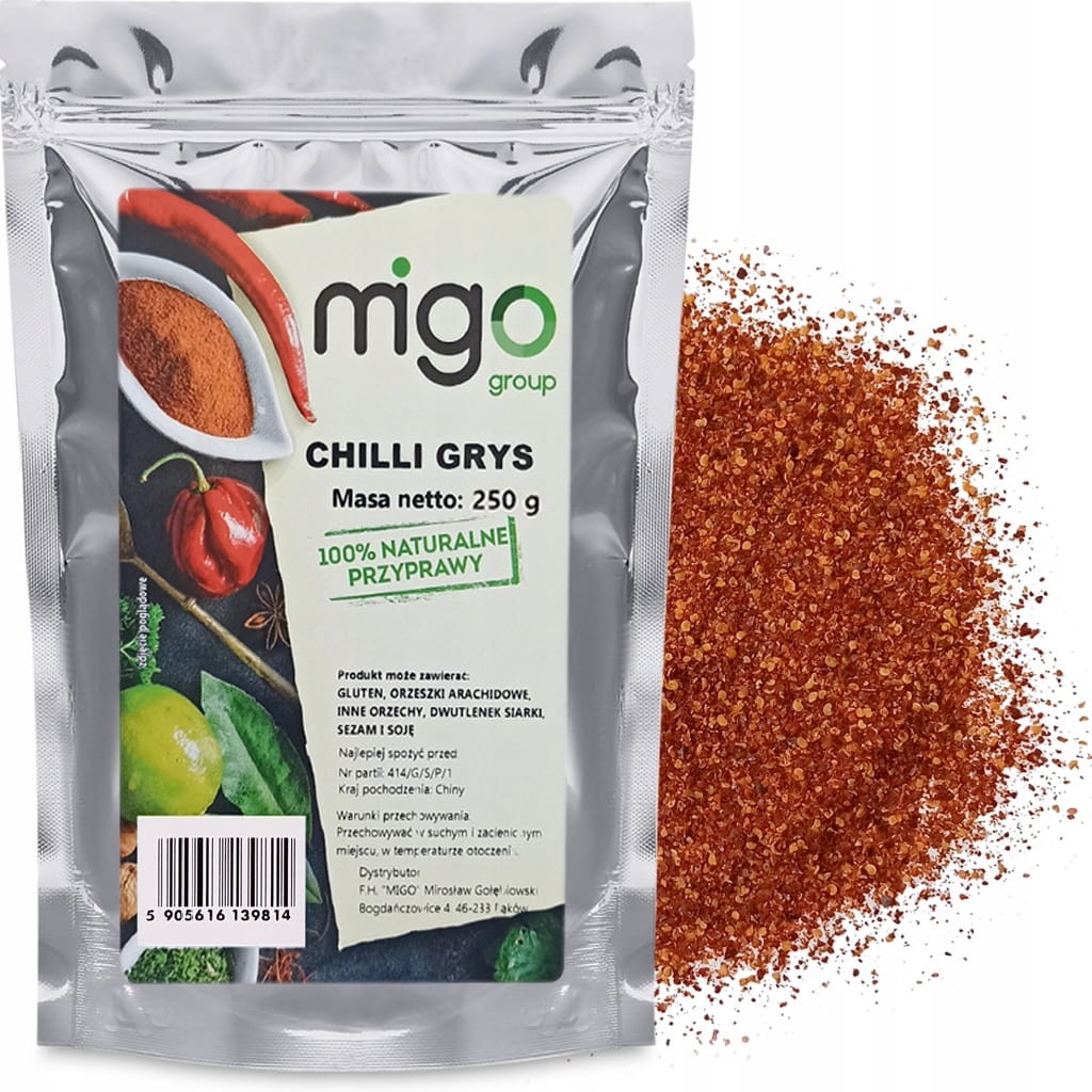 Chili w proszku papryka, grys 250g - MIGOgroup