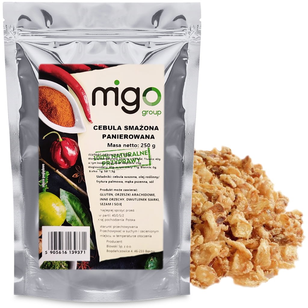 Cebula smażona panierowana 250g - MIGogroup