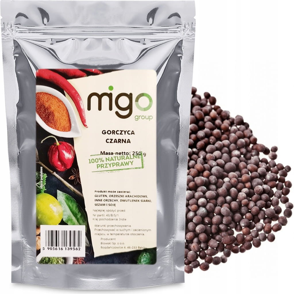 Gorczyca czarna ziarno 250g - MIGogroup