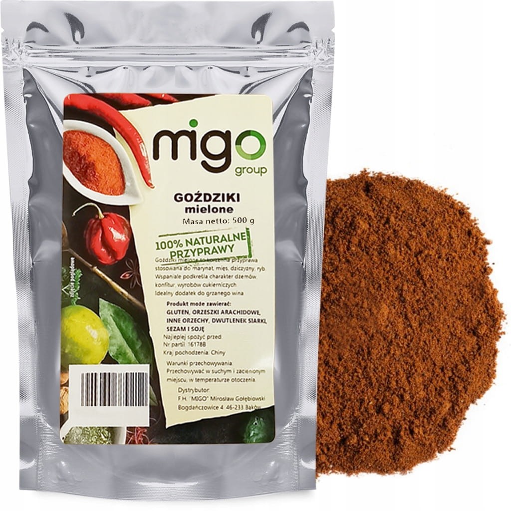 GOŹDZIKI MIELONE 500g, aromatyczne - MIGOgroup