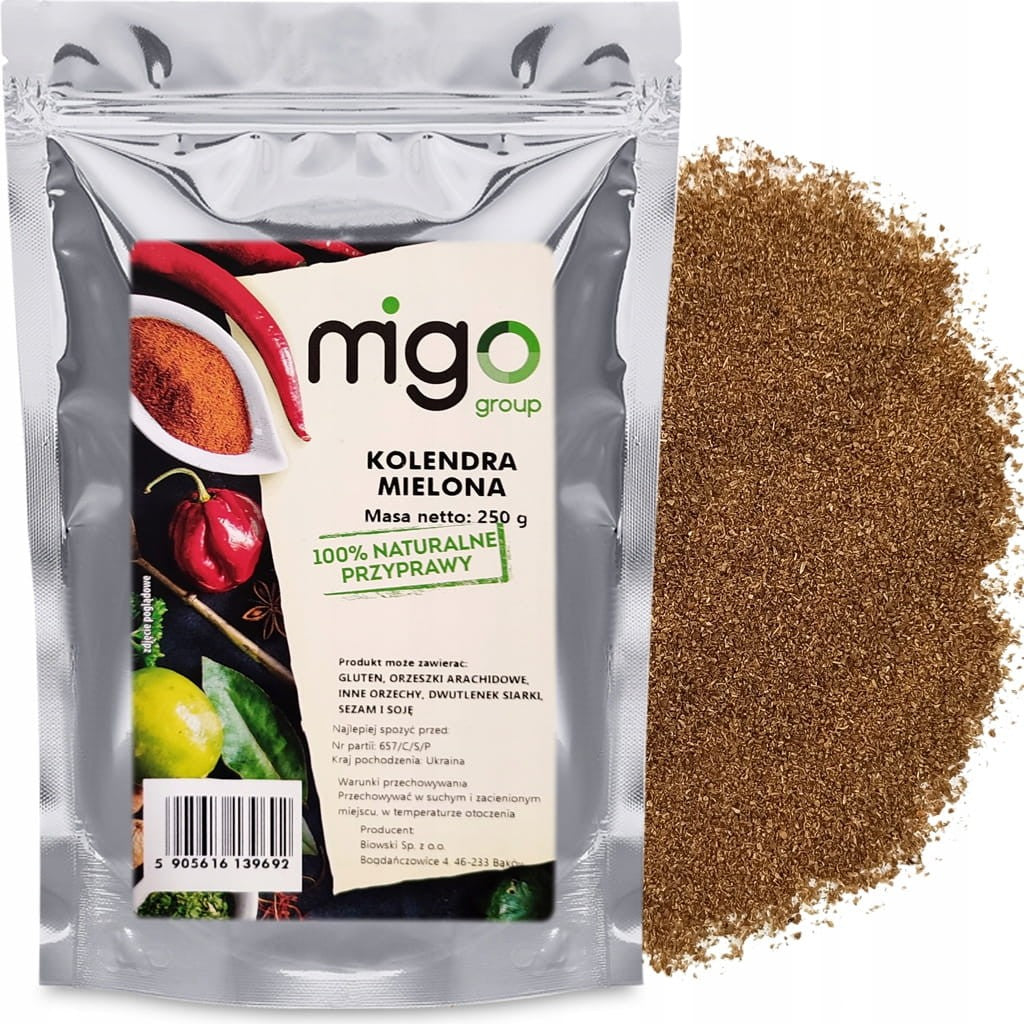 Kolendra Mielona, przyprawa 250g - MIGogroup