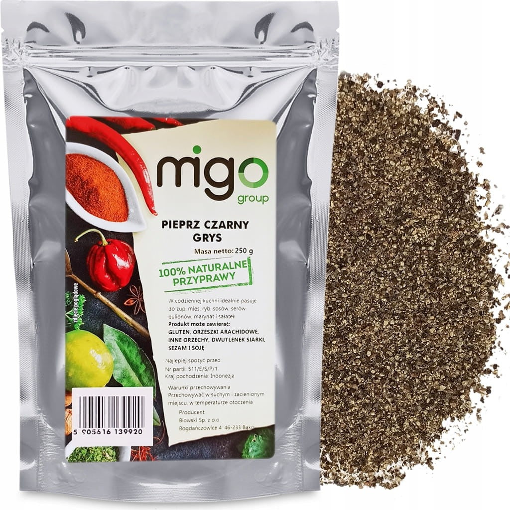 Pieprz czarny grys 250g - MIGOgroup
