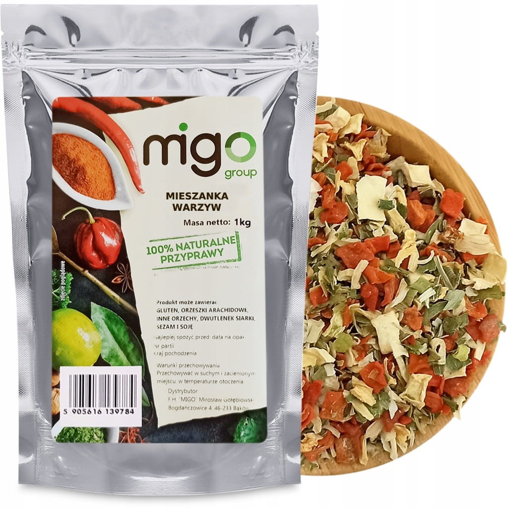 Warzywa suszone, mieszanka warzyw 1kg - MIGogroup
