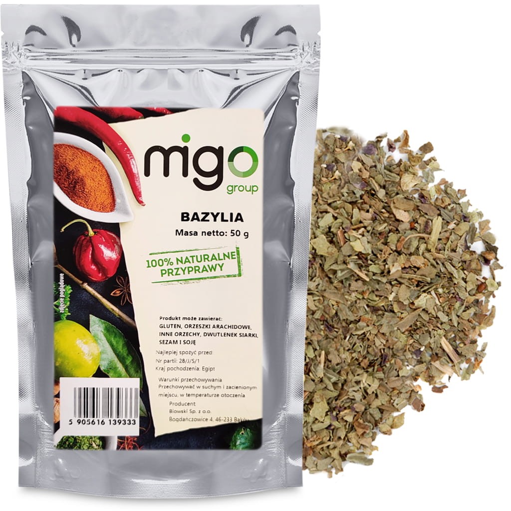 Bazylia naturalna przyprawa suszona 50g - MIGogroup