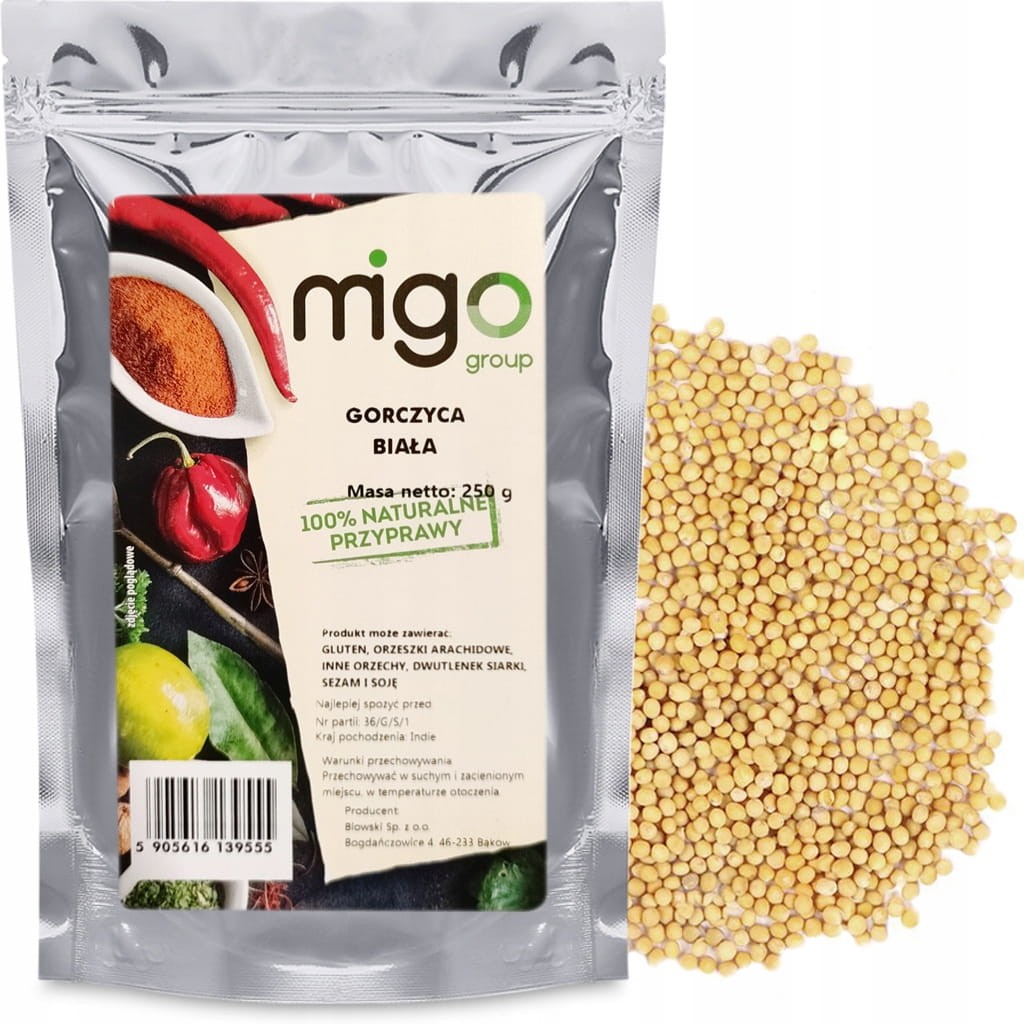 Gorczyca biała, przyprawa 250g - MIGogroup