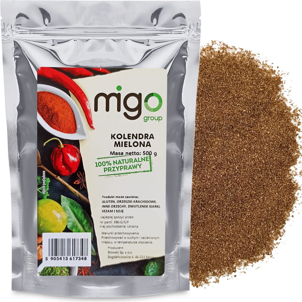 Kolendra Mielona, przyprawa 500g - MIGogroup