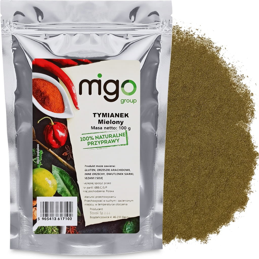 TYMIANEK Mielony, przyprawa - 100g - MIGogroup