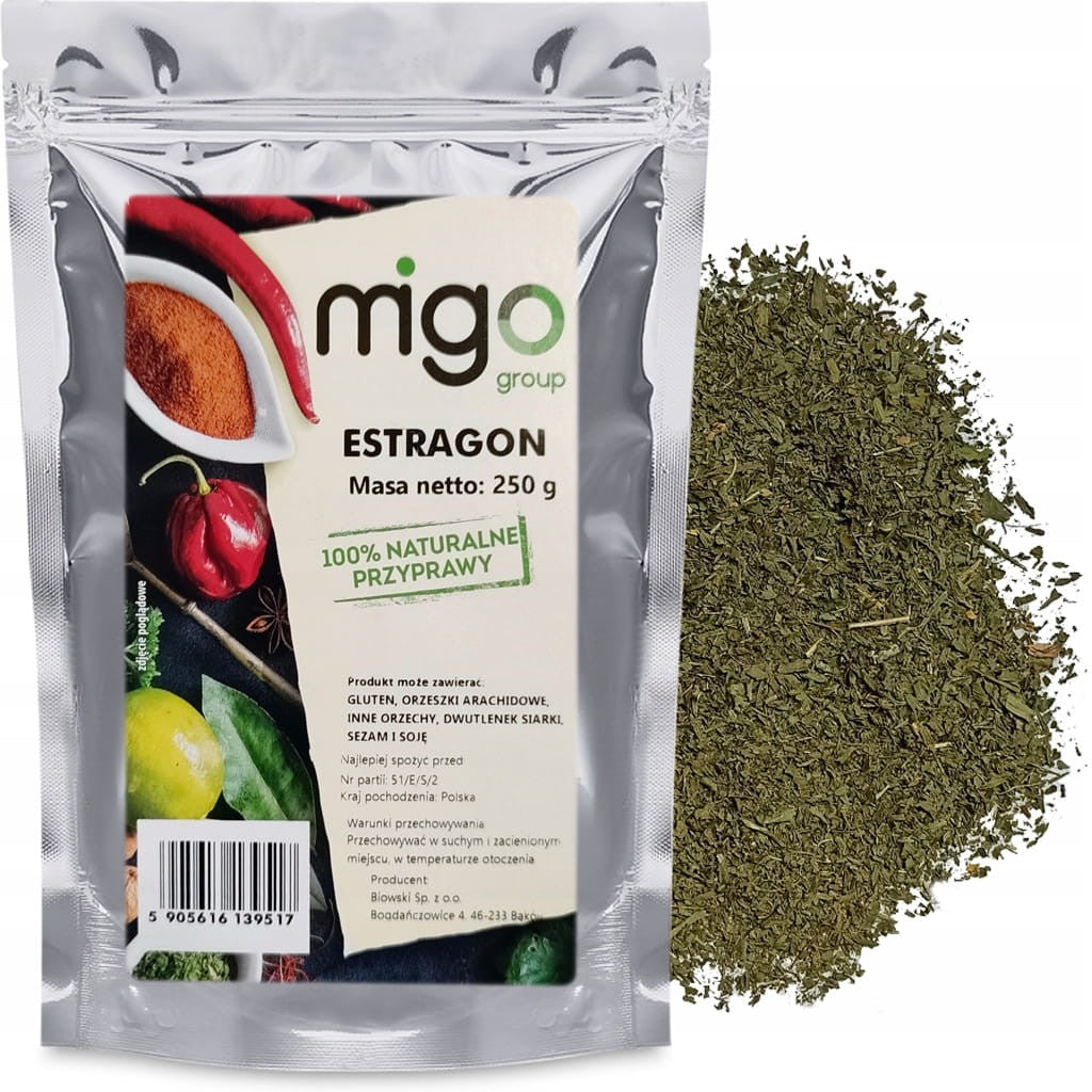 Estragon naturalny suszony - przyprawa 250g  - MIGOgroup