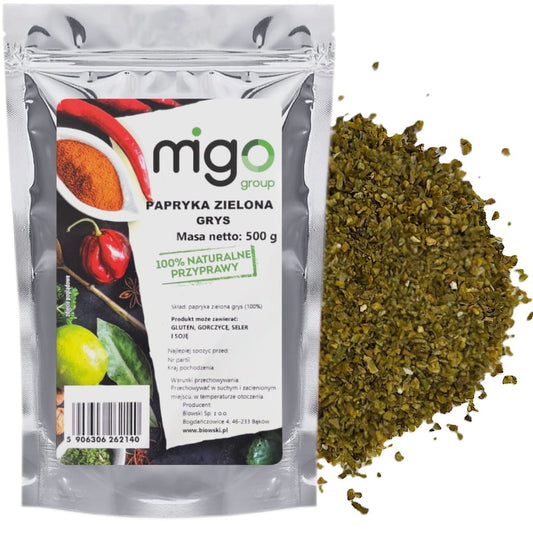 Papryka zielona grys 500g - MIGOgroup