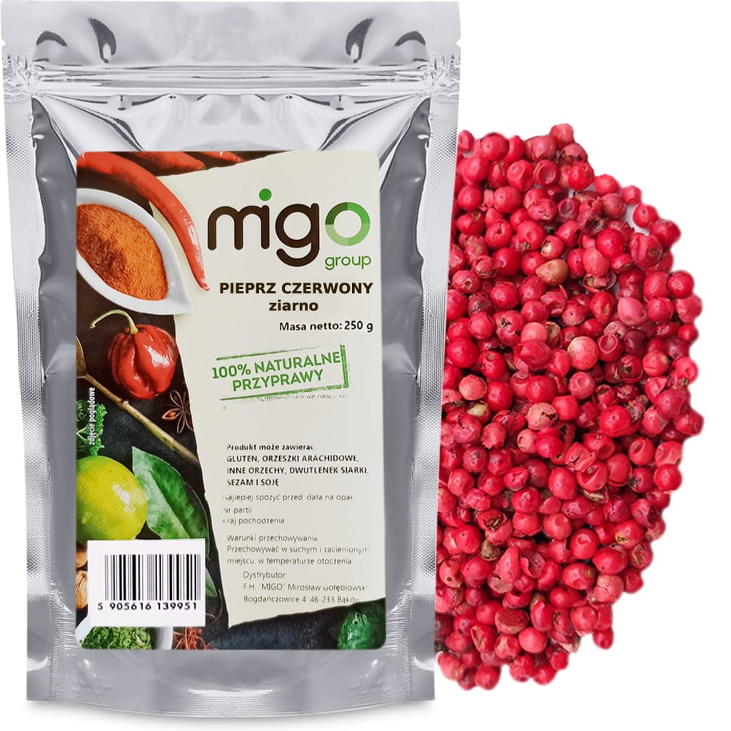 Pieprz czerwony ziarnisty  250g - MIGOgroup