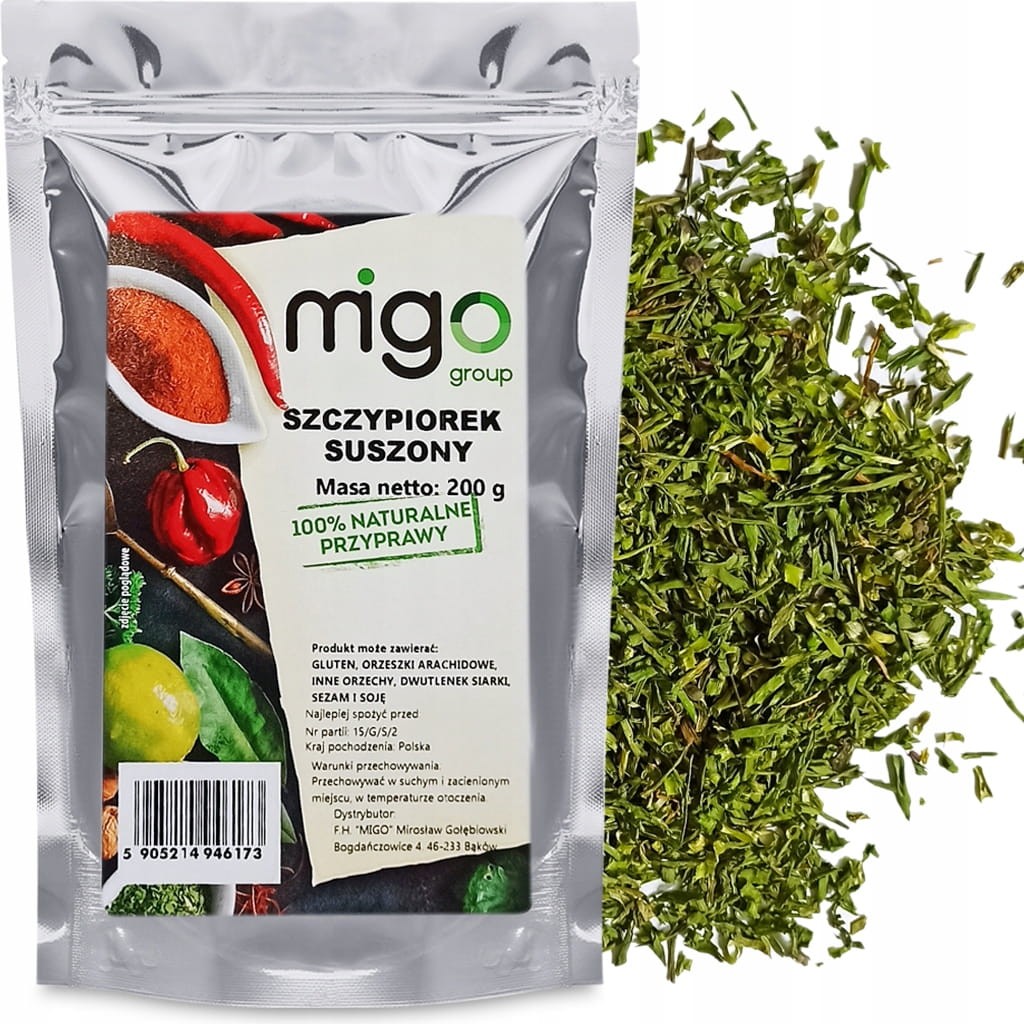Szczypiorek suszony, cięty - 200g - MIGogroup