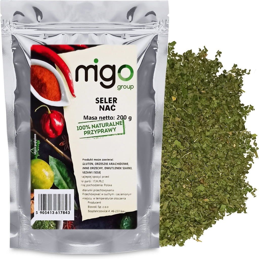 SELER Nać, cięte liście selera - 200g - MIGogroup